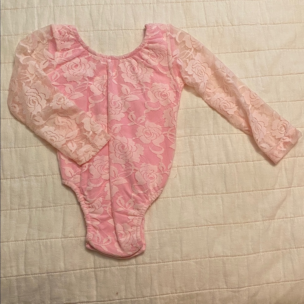 Pink Lace Kids One Piece